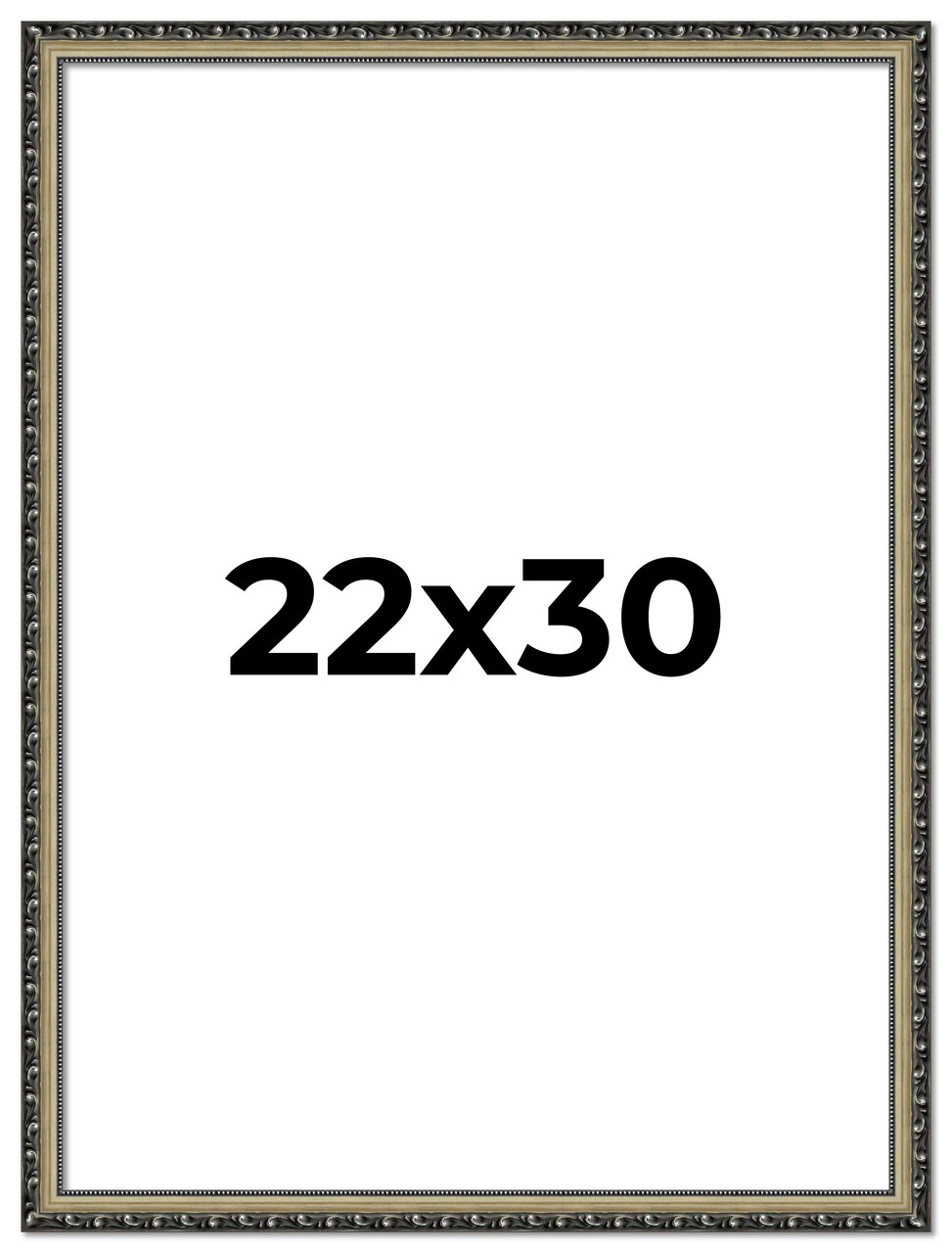 22x30 Museum-Quality Picture Frame with UV-Resistant Acrylic & Acid-Free Backing, Available in 4 Finishes - Gold, Silver, Bronze, and Black